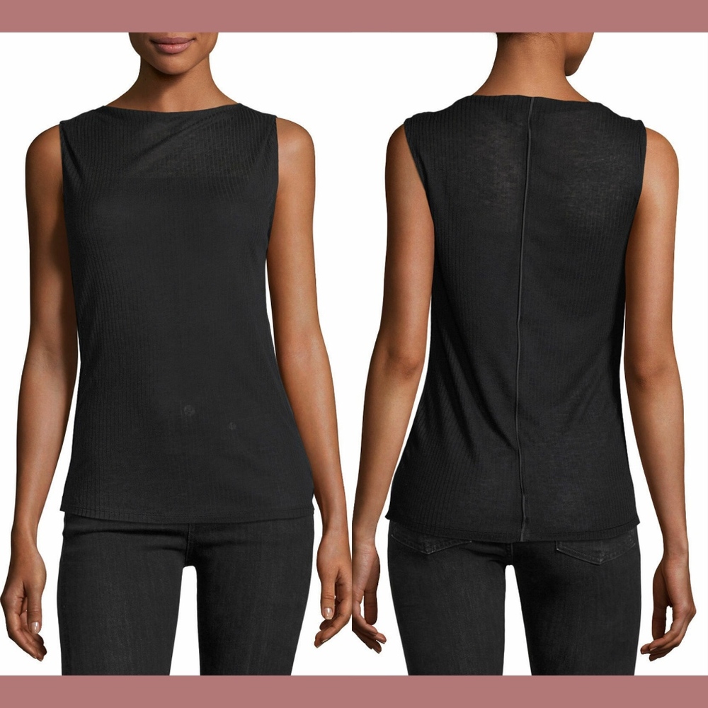 NWT Rag & Bone Madison Sleeveless Top in‎ Black [SZ XS ]